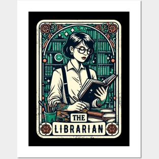 The Librarian Magician Reader Book Author Funny Tarot Pun Posters and Art